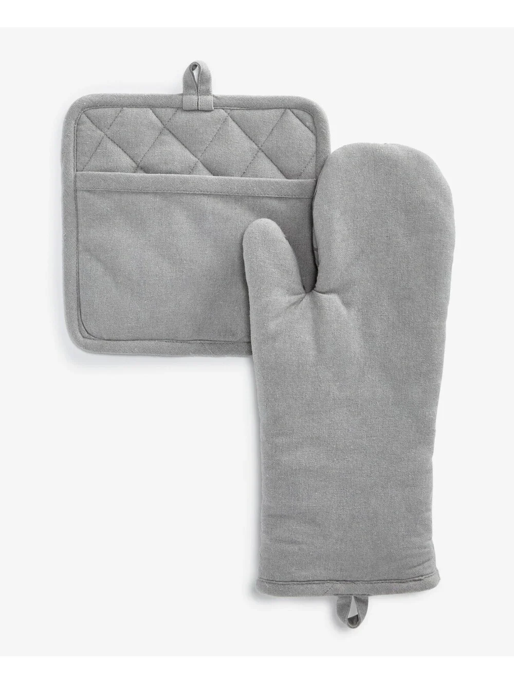 35 $Arch Studio Oven Mitt & Pot Holder Set 10020285700 Gray